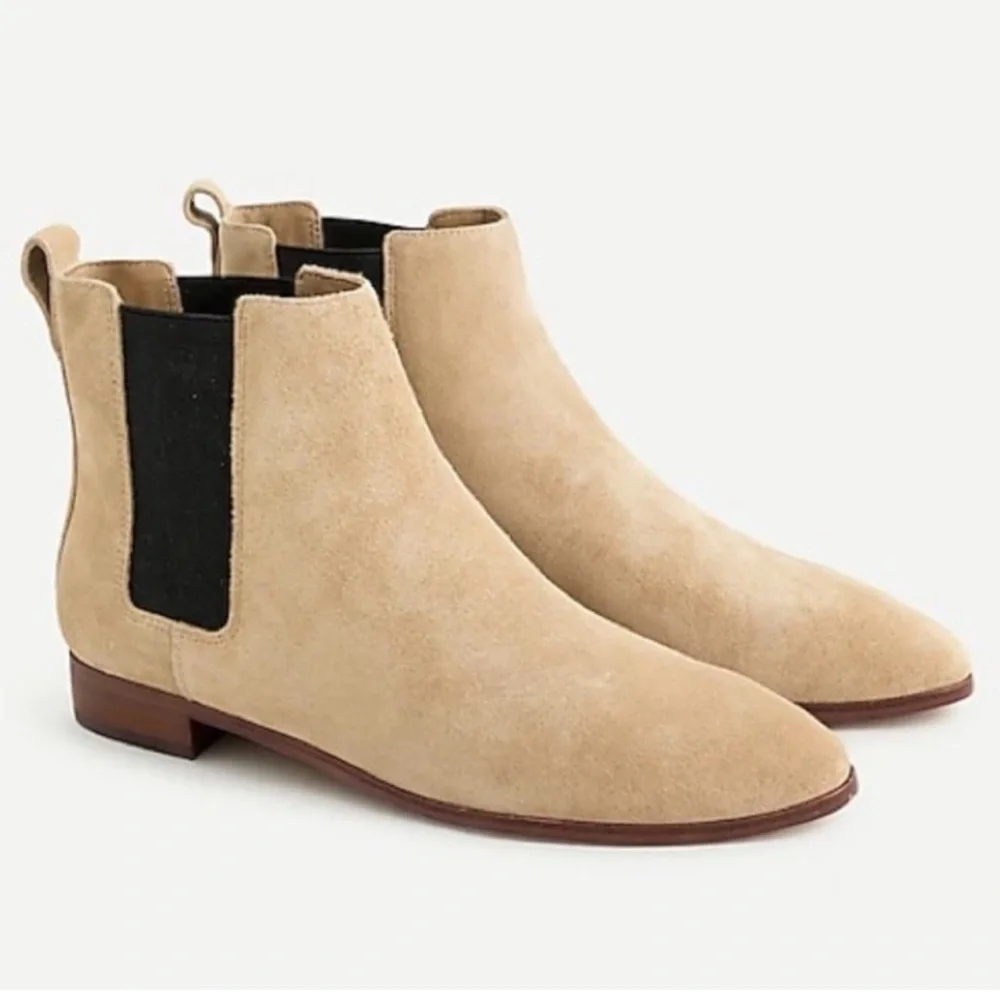 JCrew Pull-On Chelsea Ankle Boots tan
Suede Genuine Leather 8.5 women